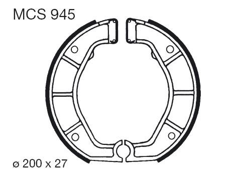 Saboti de frana LUCAS MCS 945